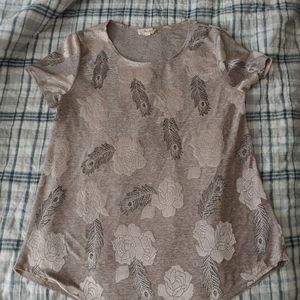 Flower printed shirt